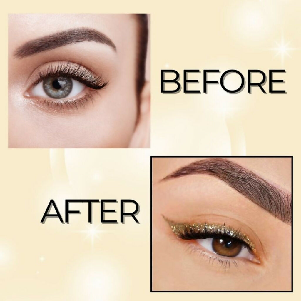 BOBI Glitter Eyeliner Gold Diamond Sparkle Finish Waterproof Long Wear | Grocsy