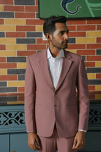 Vienna Mauve Blazer Set – 4-Way Stretch Tailored Suit For Men | Wedding & Party Wear by Hilo Design | Grocsy