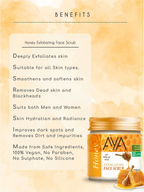 AYA Honey Exfoliating Face Scrub | Grocsy