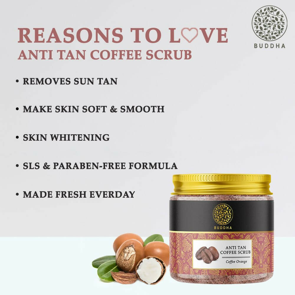 Buddha Natural Anti Tan Coffee Scrub | Grocsy
