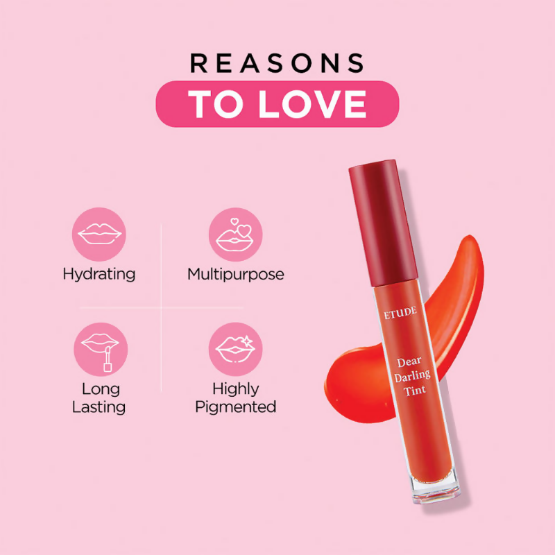 Etude House Dear Darling Water Gel Tint Lipstick - OR201 | Grocsy