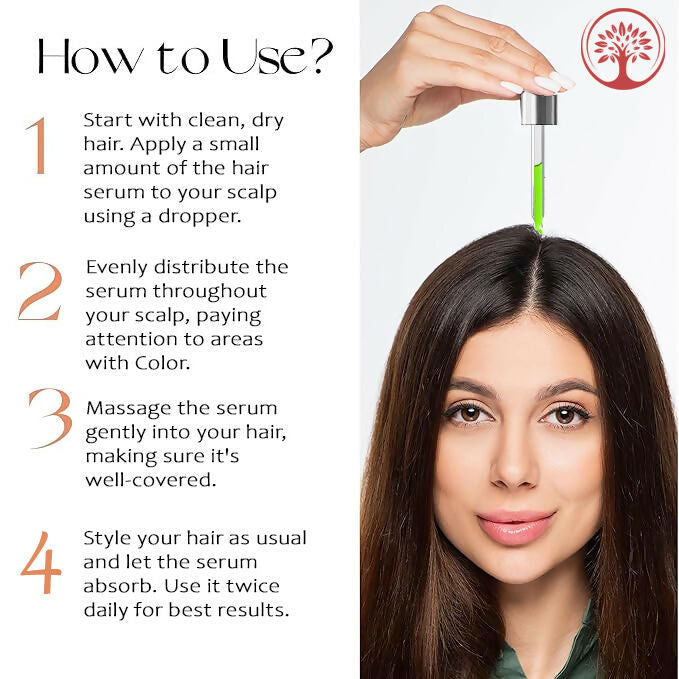 Ivory Natural Grey Hair Serum - Restore Natural Hair Color | Grocsy
