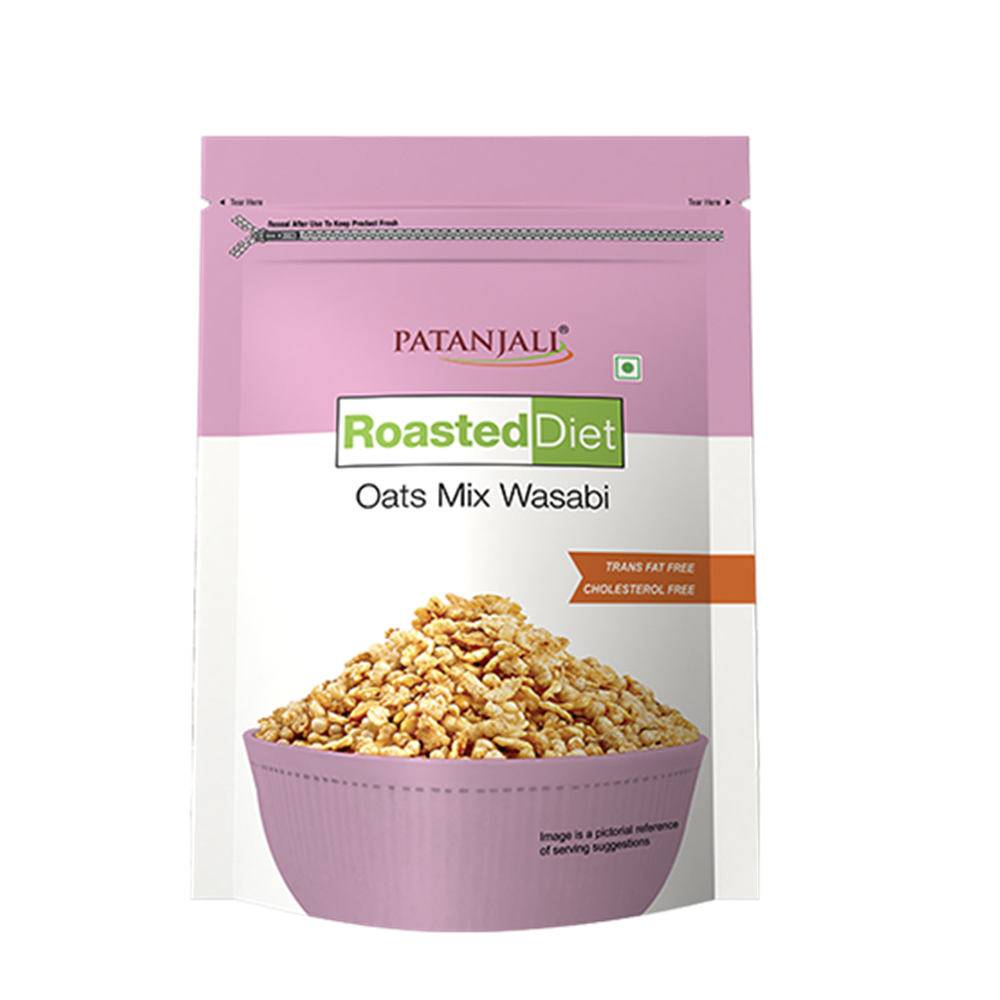 Patanjali Roasted Diet-Oat Mix Wasabi (125 GM) | Grocsy