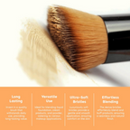 Gleva Wooden Makeup Brush | Grocsy