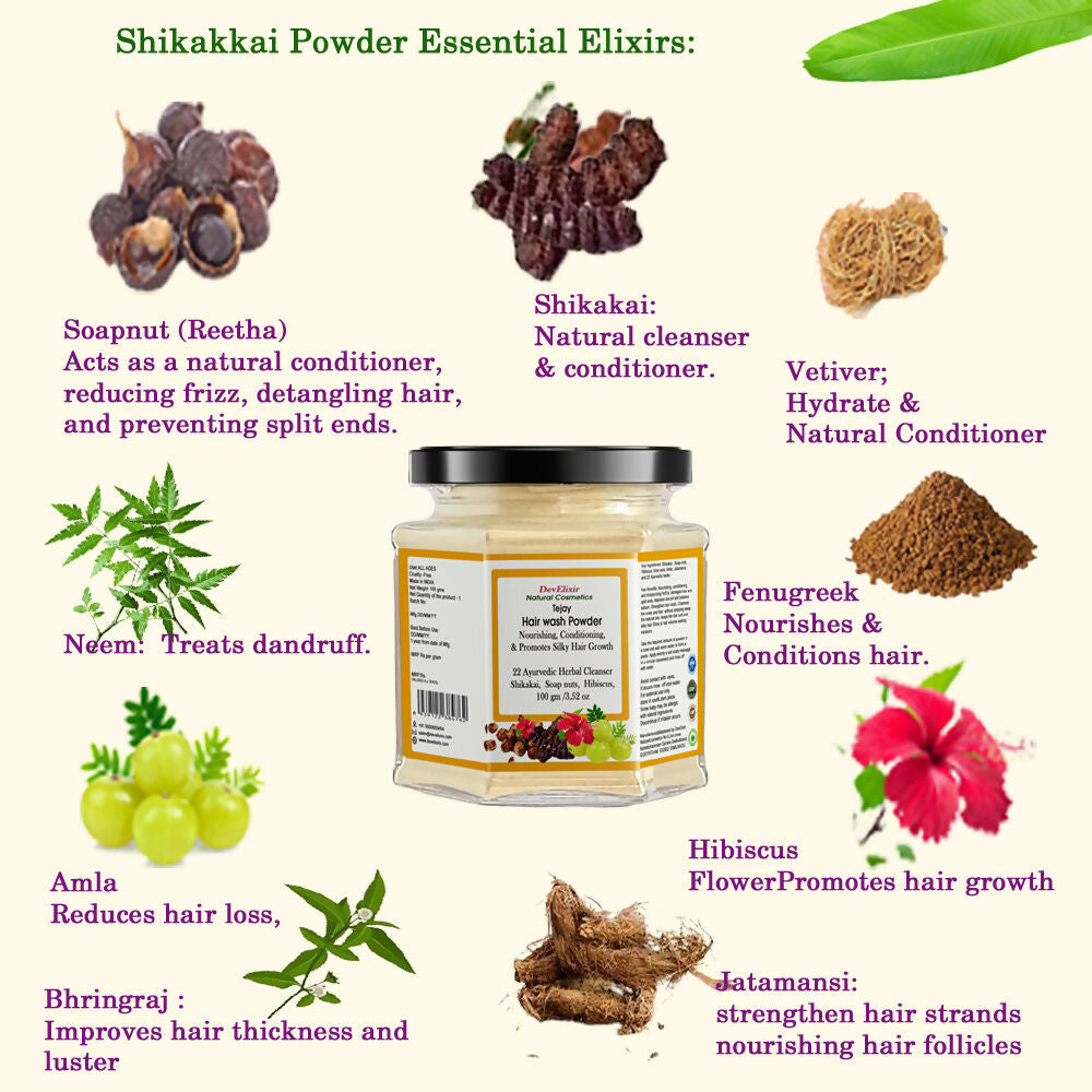 DevElixir Shikakai Hair Wash Powder | Grocsy