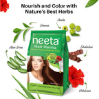 Neeta Henna Powder for Hair- Henna-Based Hair Color-Natural Brown | Grocsy