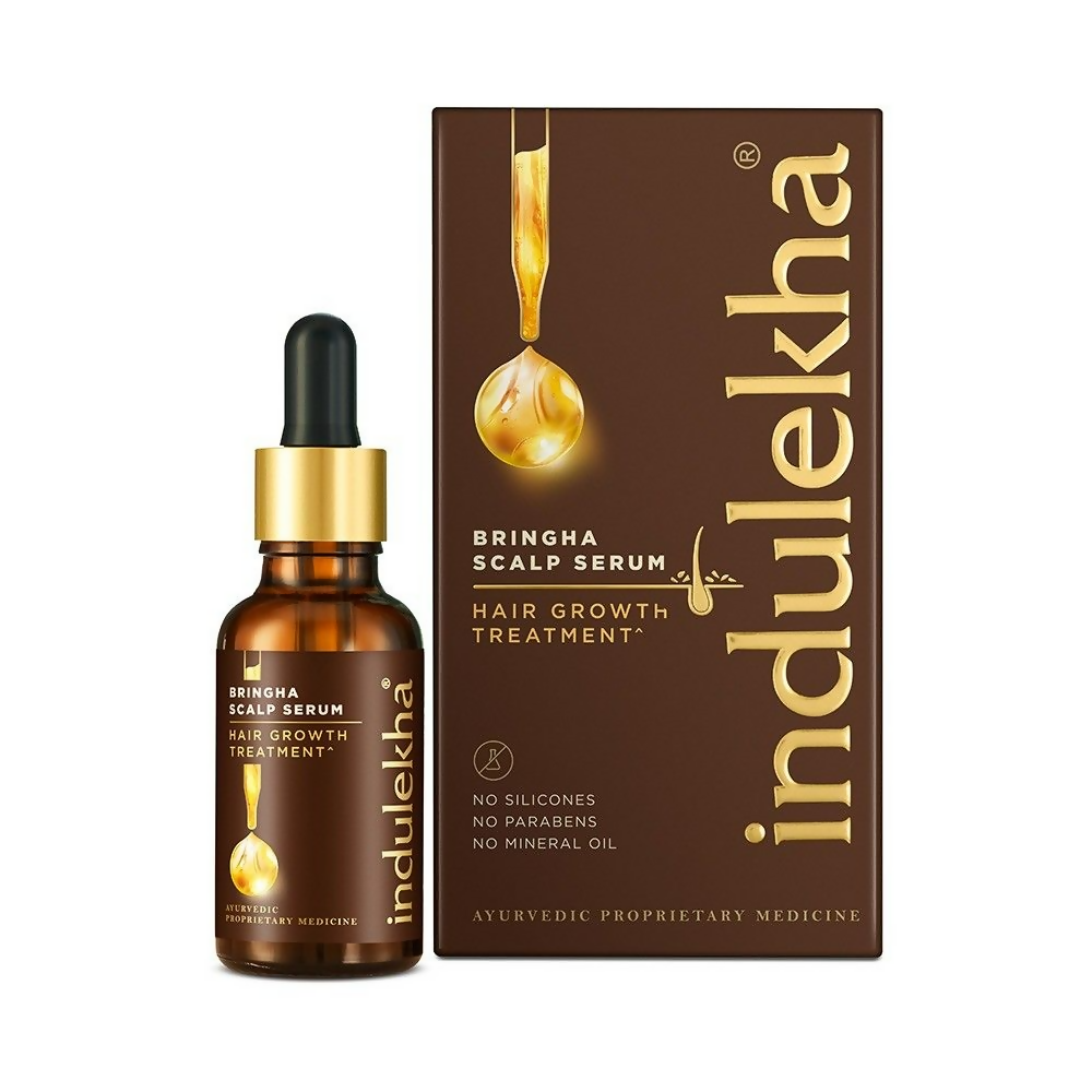 Indulekha Bringha Hair Growth Treatment Scalp Serum | Grocsy