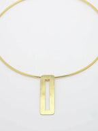 NVR Women Gold-Polished Circular Choker Necklace | Grocsy
