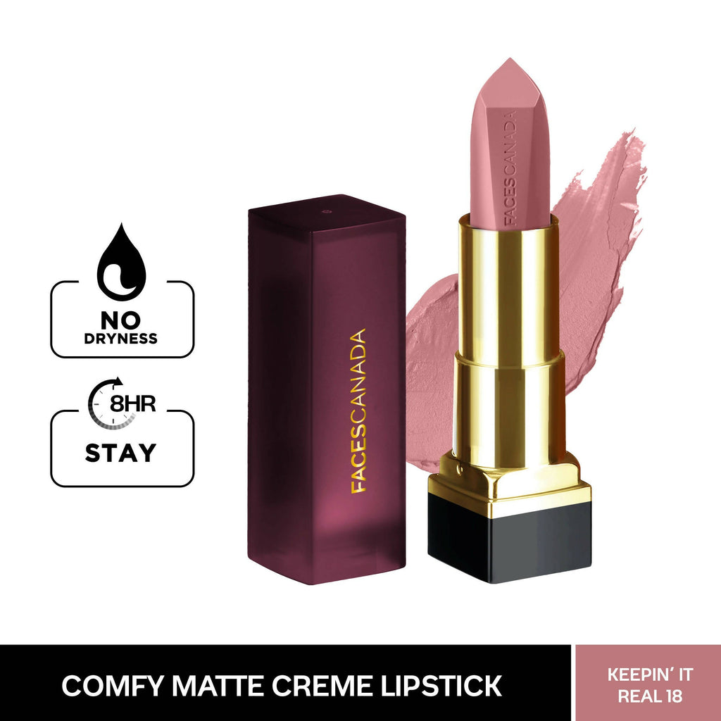 Faces Canada Comfy Matte Creme Lipstick - Keepin' It Real 18 | Grocsy
