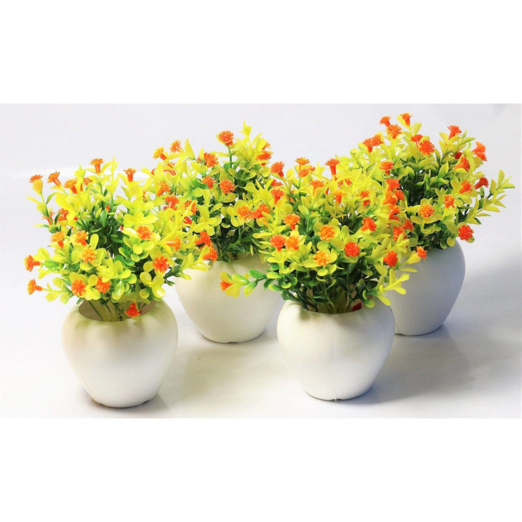 Chahat Decorative Artificial Plant 4 Piece Combo | Grocsy