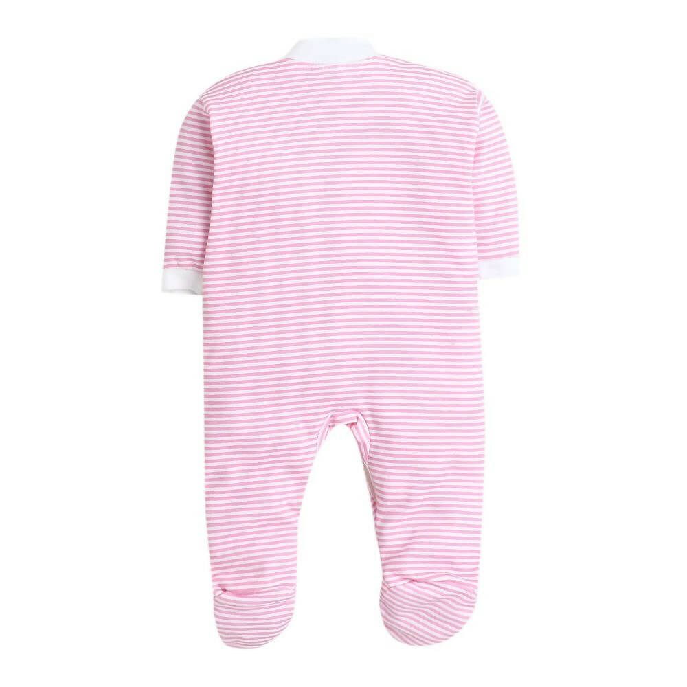 Daddy - G Rompers/Sleepsuits/Jumpsuit /Night Suits for New Born Babies - Pink | Grocsy