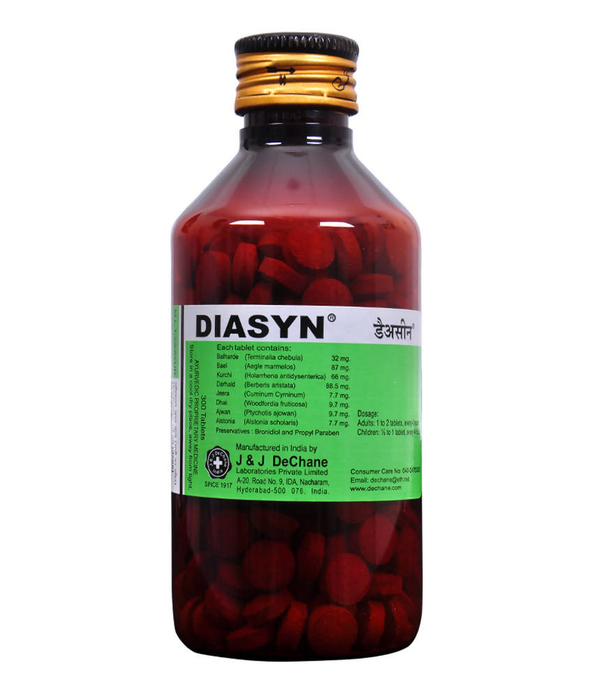 J & J Dechane Ayurvedic Diasyn Tablets | Grocsy