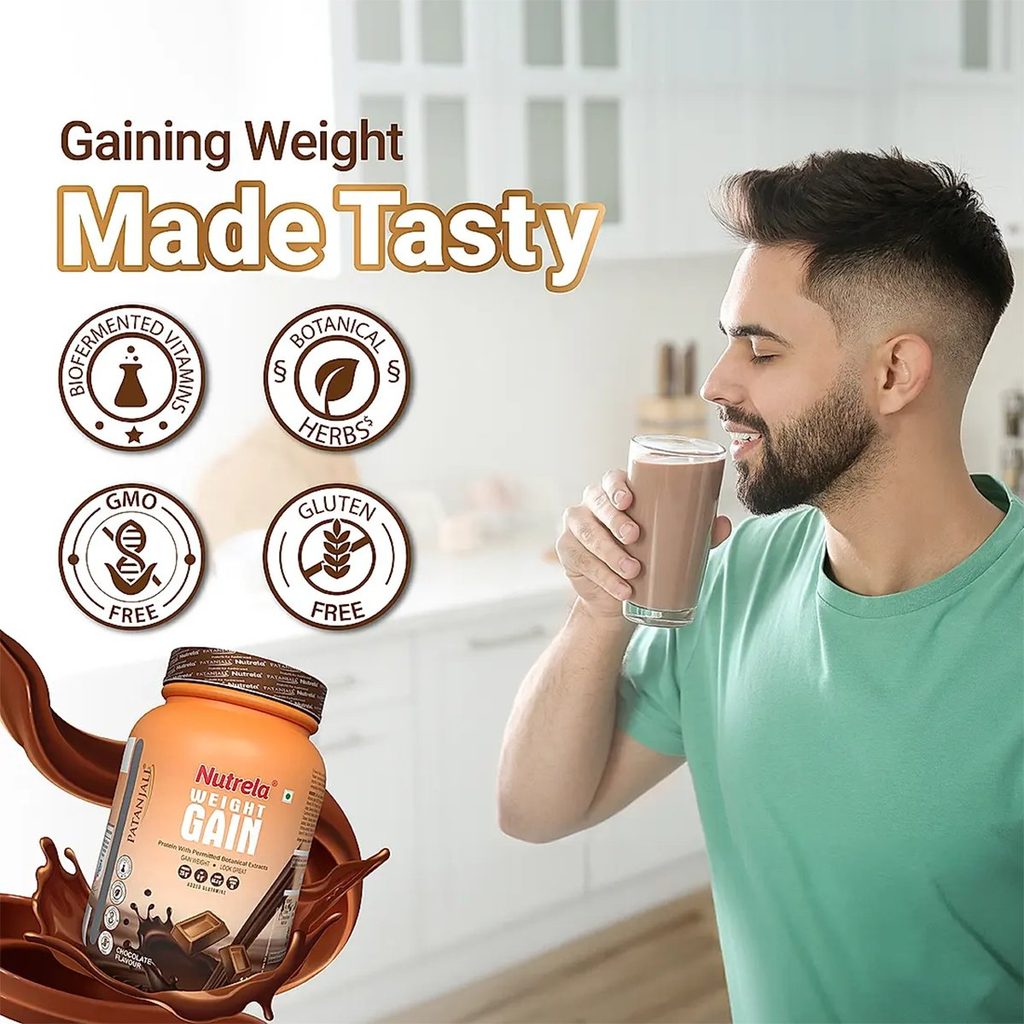 Patanjali Nutrela Weight Gain Chocolate Flavour | Grocsy