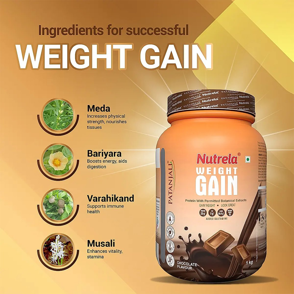 Patanjali Nutrela Weight Gain Chocolate Flavour | Grocsy