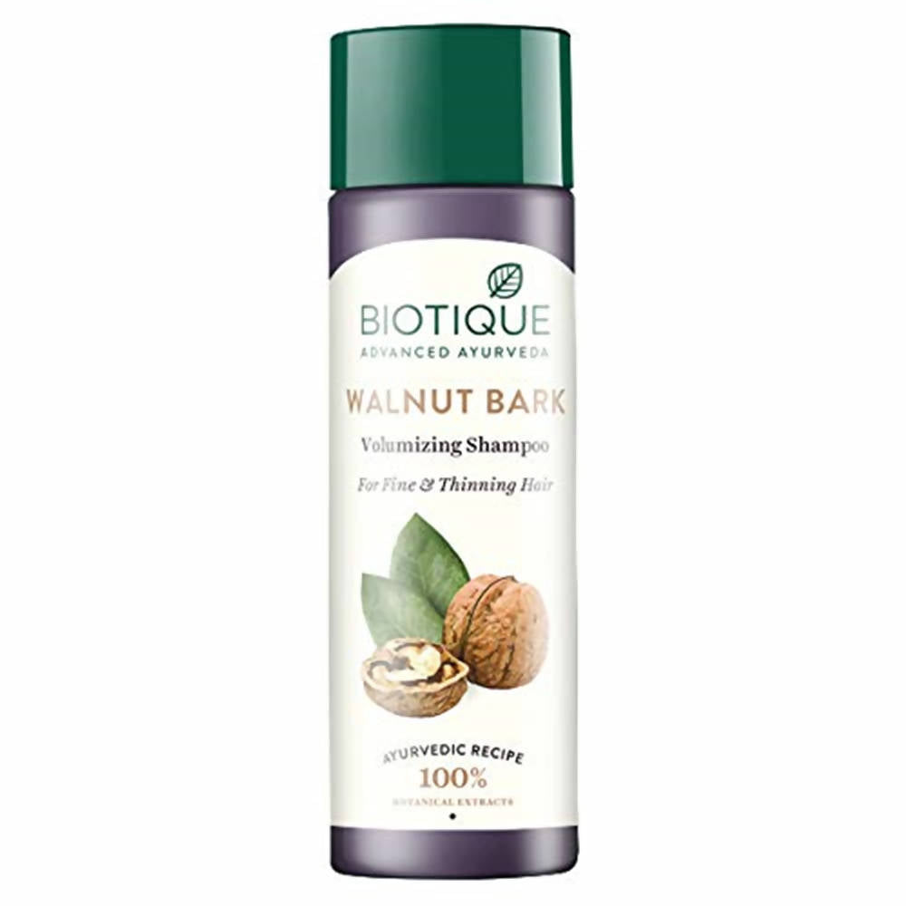 Biotique Advanced Ayurveda Bio Walnut Bark Volumizing Shampoo For Fine & Thinning Hair | Grocsy