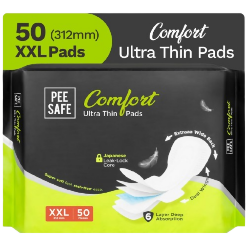 Pee Safe Comfort Ultra Thin Sanitary Pads For Women - XXL | Grocsy
