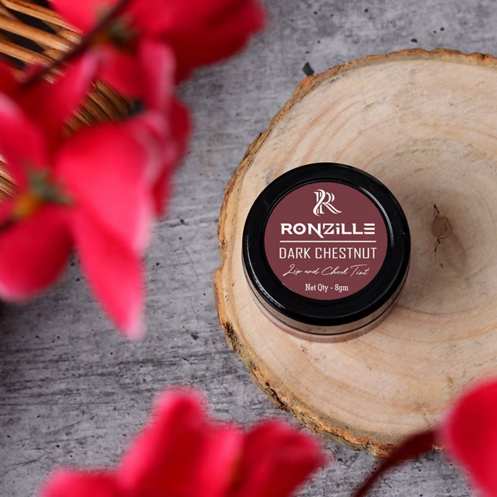 Ronzille Lip And Cheek Tint - Dark Chestnut | Grocsy
