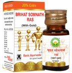 Basic Ayurveda Brihat Somnath Ras (With Gold) | Grocsy