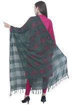 Mominos Fashion Moeza Bottle Green Window Cotton Dupatta | Grocsy