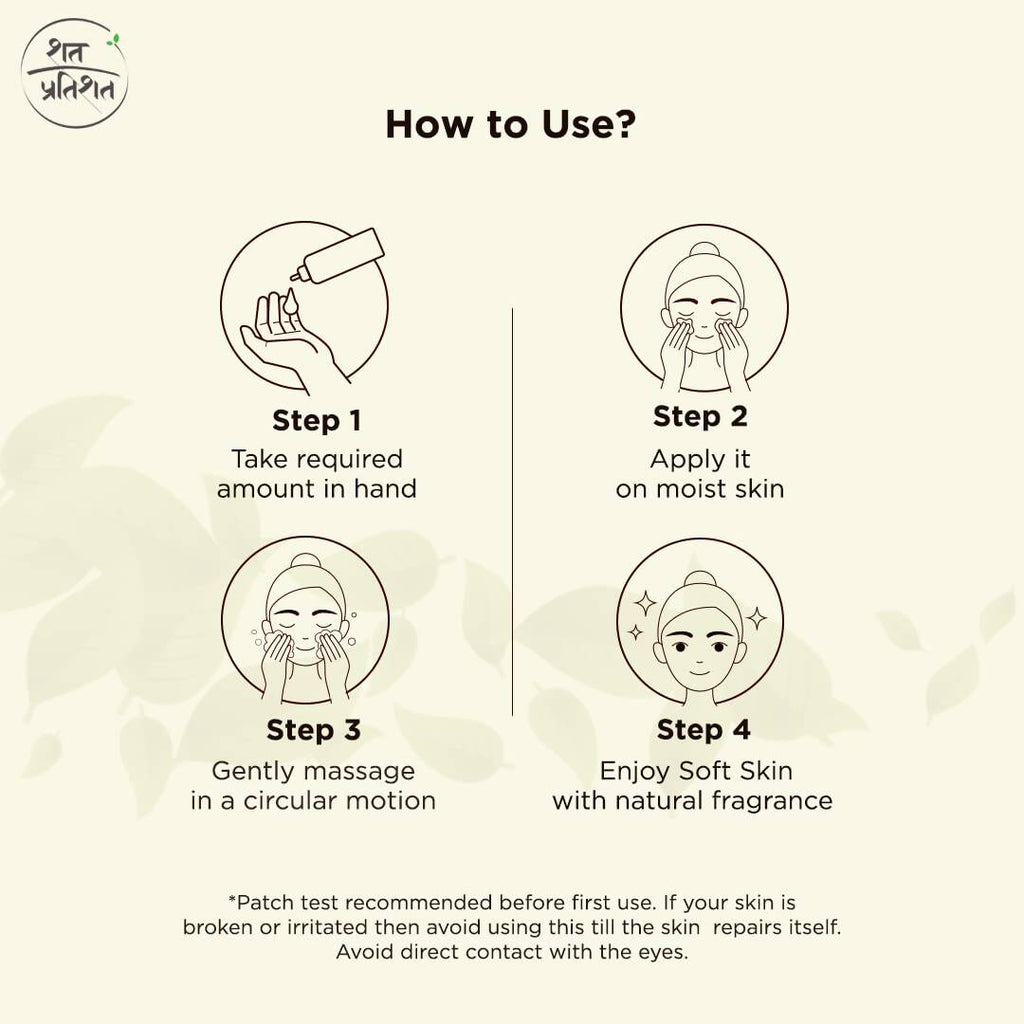 Shat Pratishat Natural Face Cream - Cedarwood Oil | Grocsy