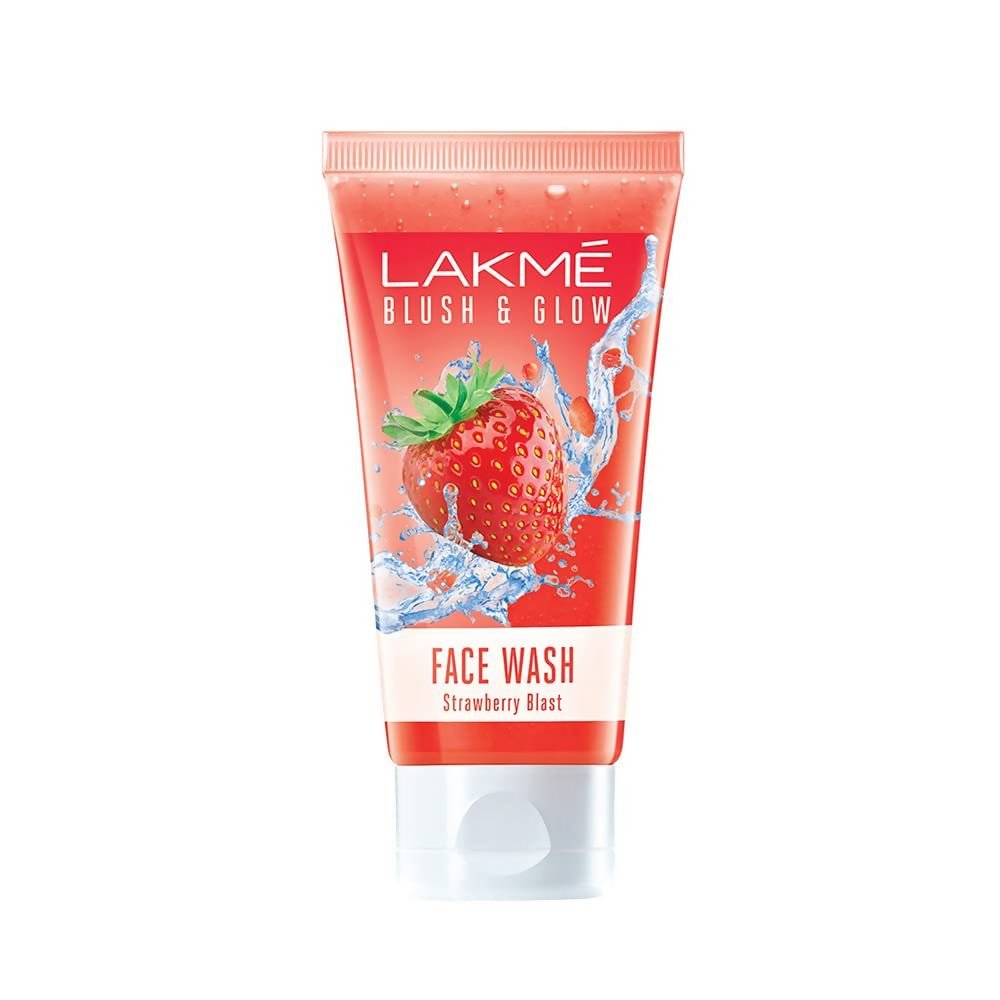 Lakme Blush & Glow Strawberry Freshness Gel Face Wash | Grocsy