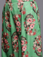 Ahalyaa Women's Traditional Wear Co-ods - Green | Grocsy