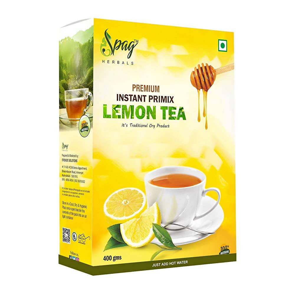 Spag Herbals Premium Instant Premix Lemon Tea Powder | Grocsy