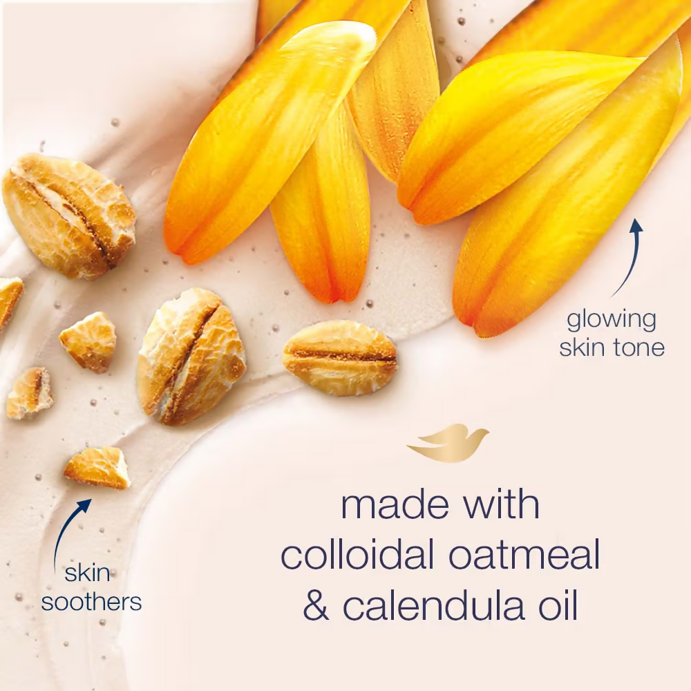 Dove Exfoliating Body Polish Scrub - Oatmeal & Calendula Oil | Grocsy
