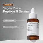 The Face Shop Alltimate Vegan Mucin Peptide 8 Serum - No Snails, Korean, Anti Aging, Hydrating | Grocsy