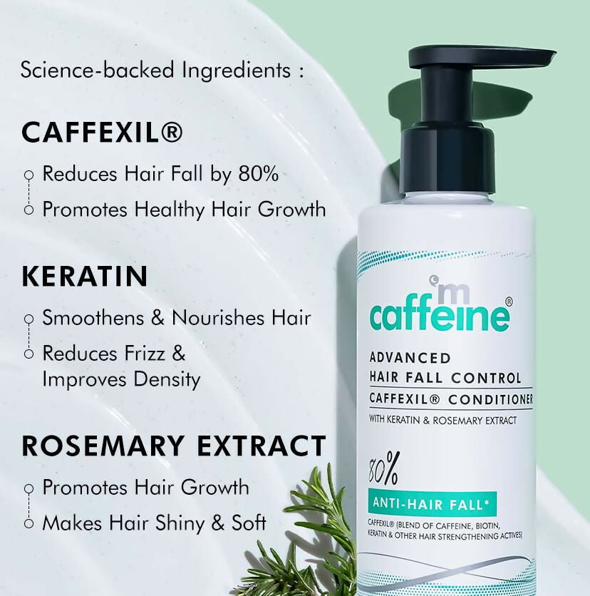 mCaffeine Advanced Hair Fall Control Caffexil Conditioner with Keratin | Grocsy