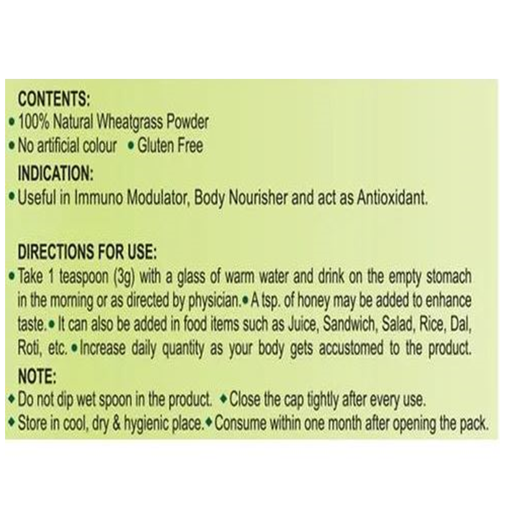 Patanjali Wheat Grass Powder | Grocsy
