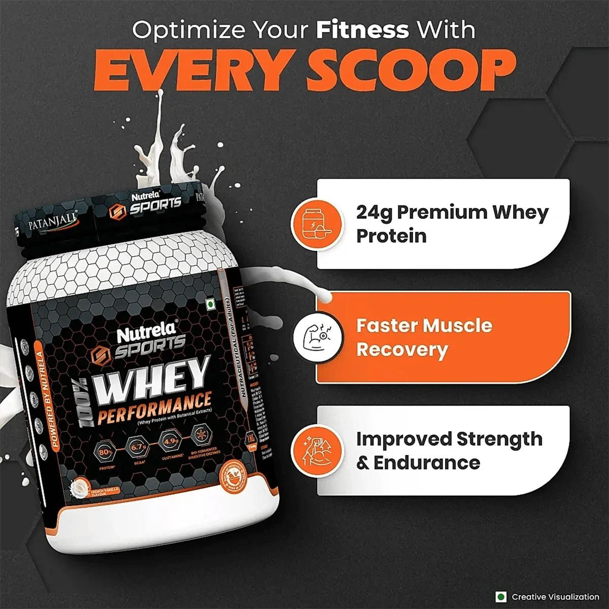 Patanjali Nutrela Sports Whey Performance (Fvic) | Grocsy
