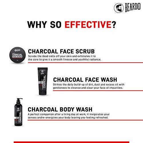 Beardo Activated Charcoal Combo | Grocsy