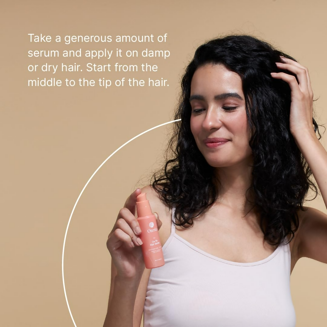 Oteria Go-To Hair Serum Premium Anti Frizz Hair Serum - Enriched with B-Vitamins & Niacinamide | Grocsy