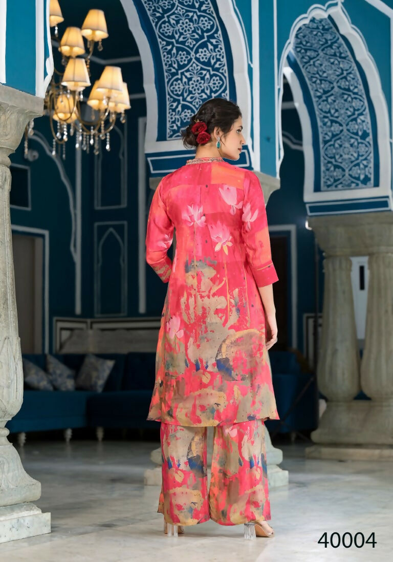Designer Stylish Orange Pure Muslin Stitched Suit - Apoorva | Grocsy