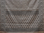 White Cut Work Cotton Handloom Saree with All Over Jamdani Style Design - Global Threads | Grocsy