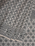 White Cut Work Cotton Handloom Saree with All Over Jamdani Style Design - Global Threads | Grocsy