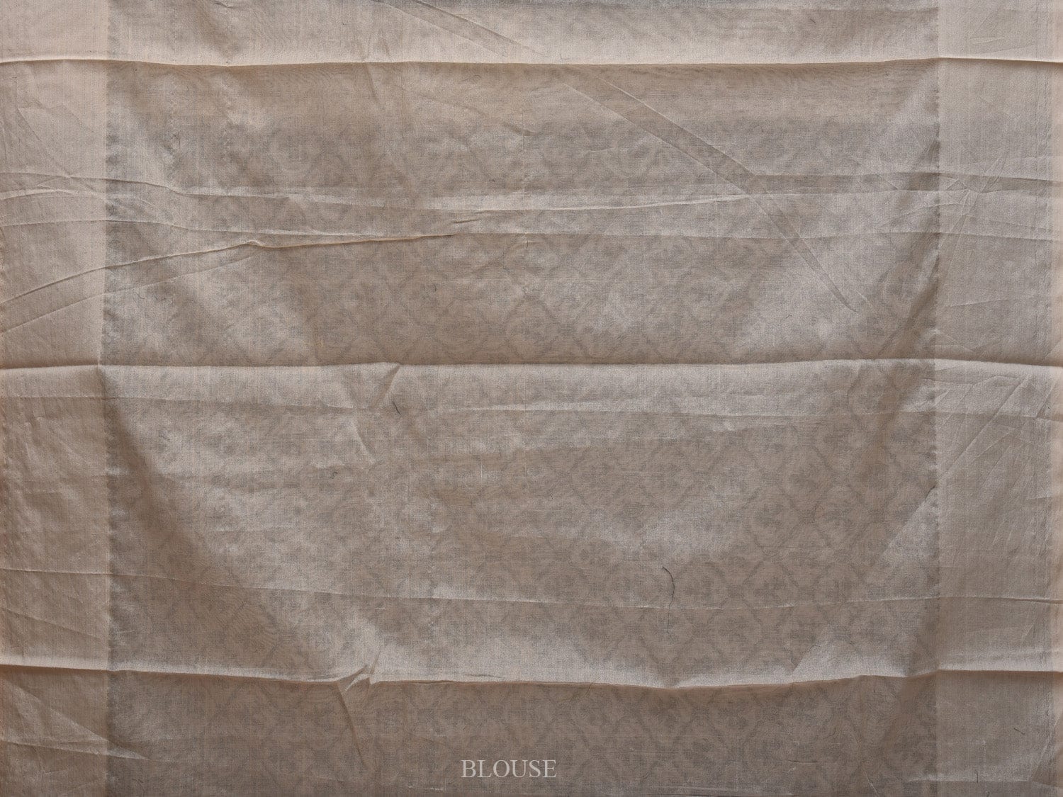 White Cut Work Cotton Handloom Saree with All Over Jamdani Style Design - Global Threads | Grocsy