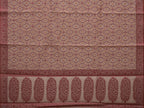 White Cut Work Sico Cotton Saree with All Over Banaras Design - Global Threads | Grocsy