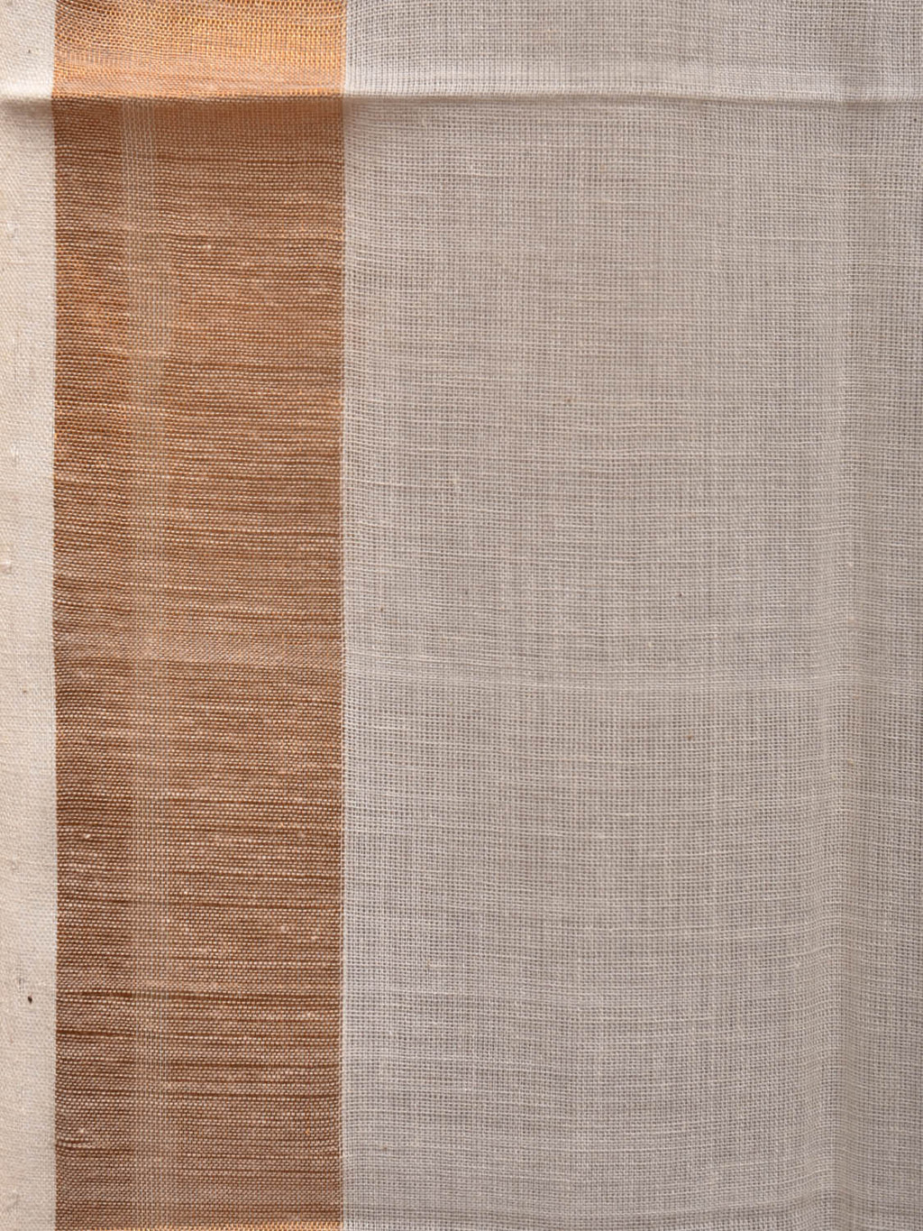 White Khadi Cotton Handloom Saree with Parrots Pallu Design - Global Threads | Grocsy