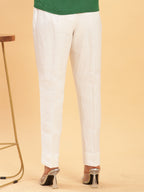 BohoJazz White Linen Formal Trousers | Grocsy