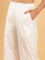 BohoJazz Formal Serene White Waistcoat with Trousers Co-ord Set | Grocsy