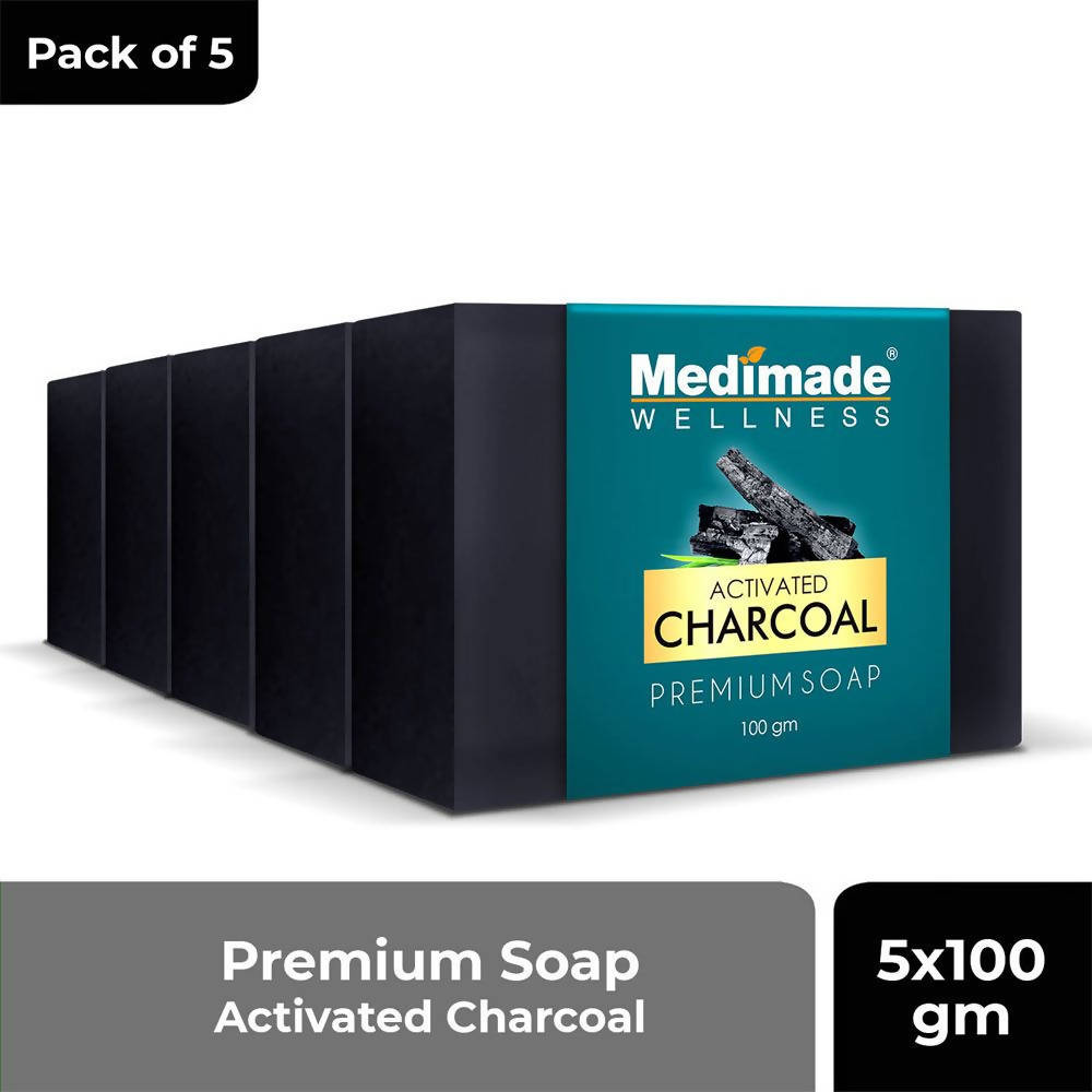 Medimade Wellness Activated Charcoal Premium Soap | Grocsy