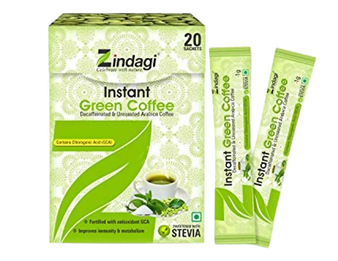 Zindagi Instant Green Coffee Powder Sachets | Grocsy