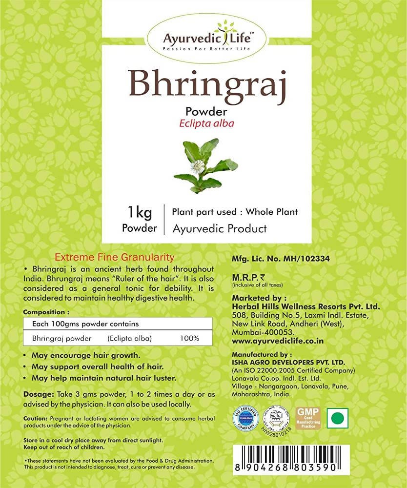 Ayurvedic Life Bhringraj Powder | Grocsy