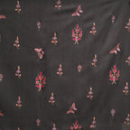 Nizalia Handmade Paper Mache Soozni Work Dark Grey Pashmina | Grocsy