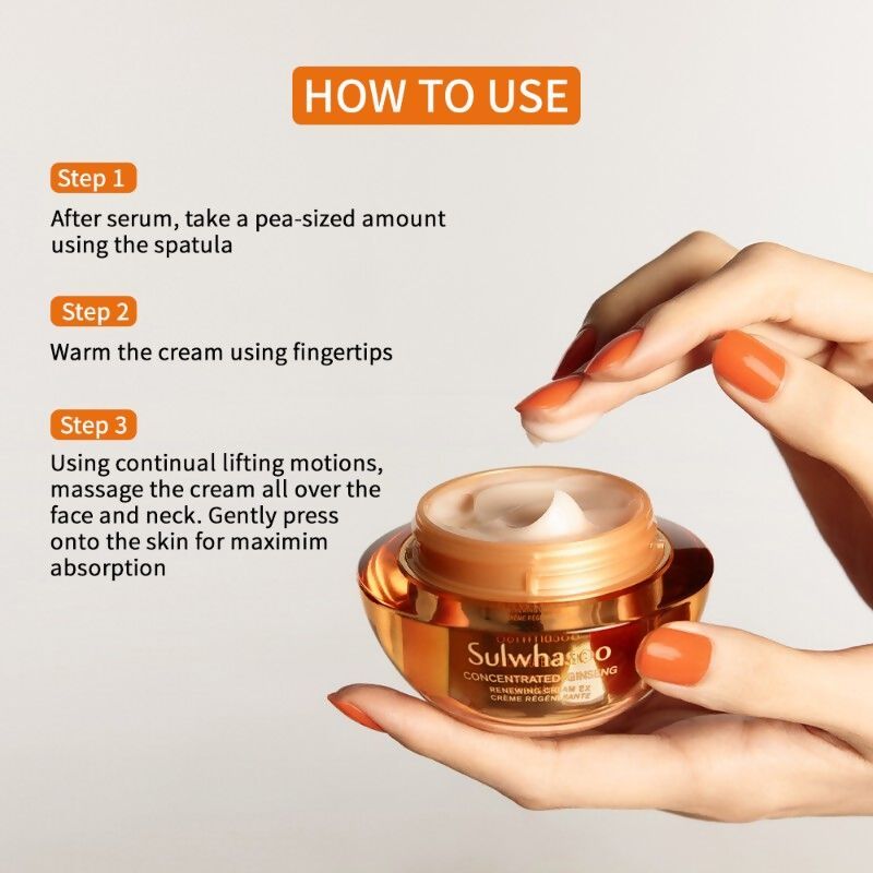 Sulwhasoo Concentrated Ginseng Renewing Cream | Grocsy