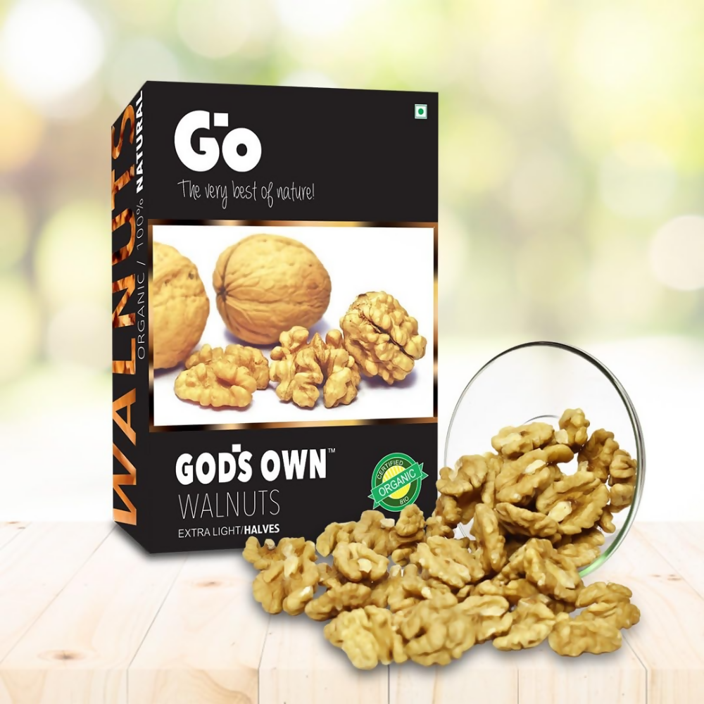 Go Organic Kashmiri Extra Light Halves Walnuts Kernels | Grocsy