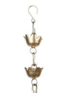 CraftVatika Gold-Toned Hanging Urli Bowl Showpiece | Grocsy