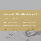 The Body Temple Vitamin C 20% + Glutathione 5% Face Serum | Grocsy